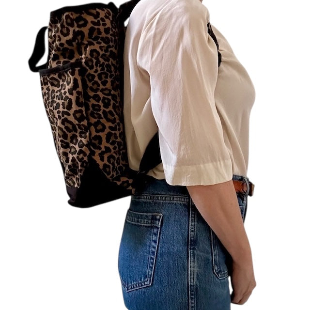 Leopard Print Backpack