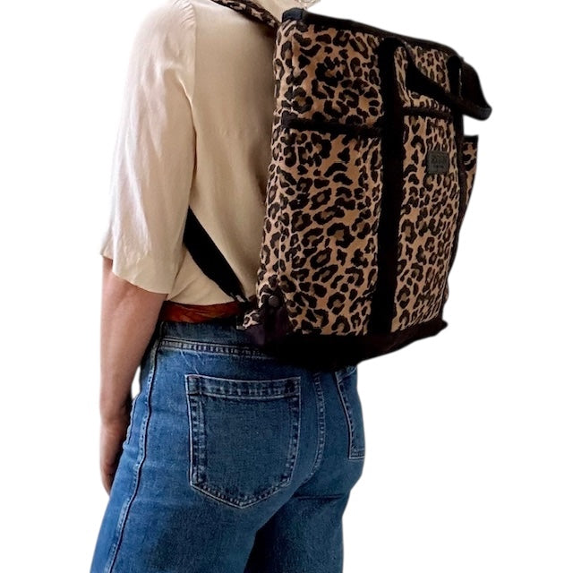 Leopard Print Backpack