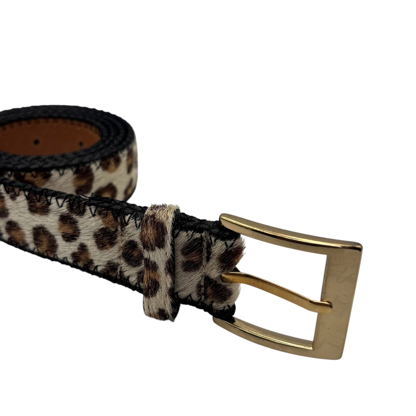 Belt in light animal print