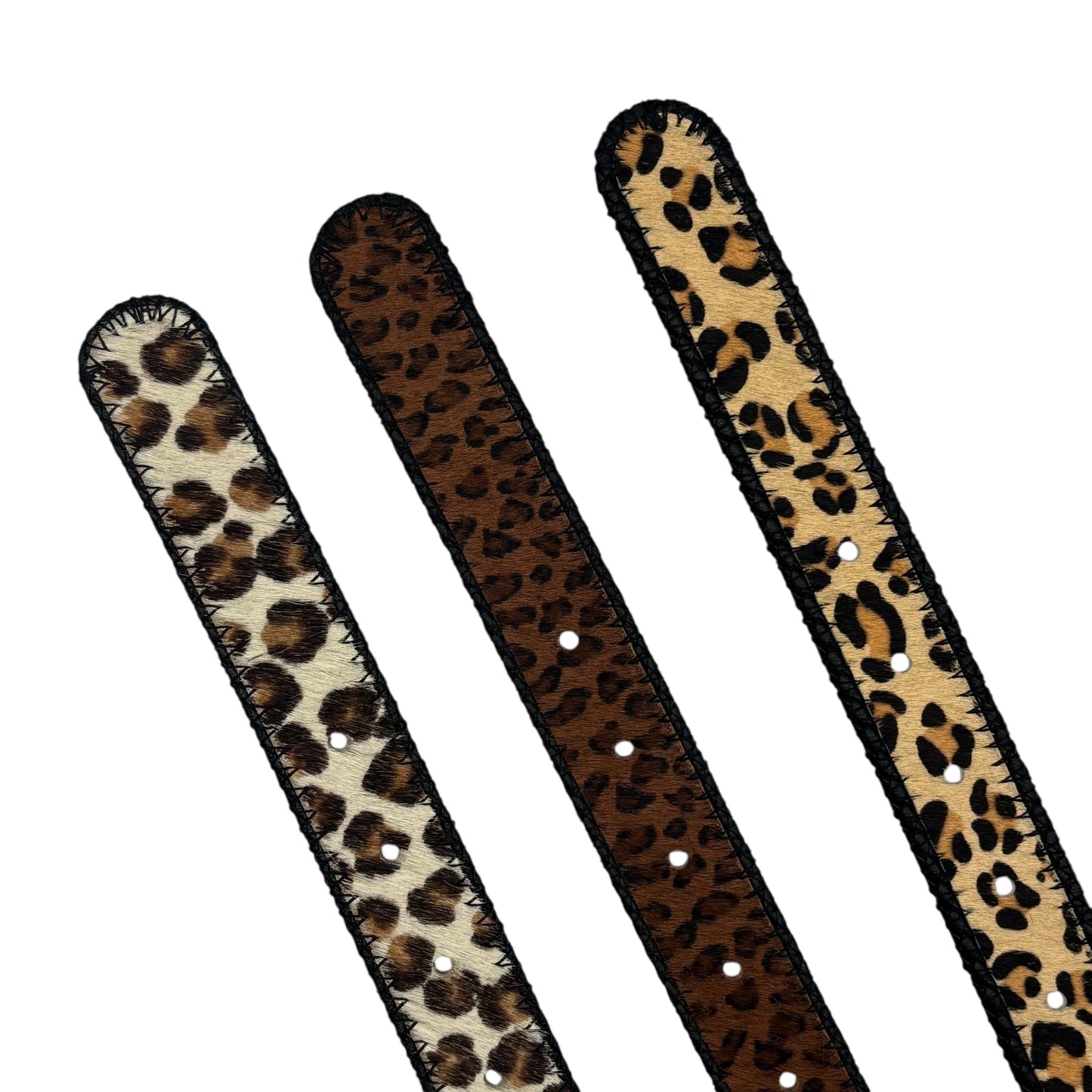 Belt in light animal print