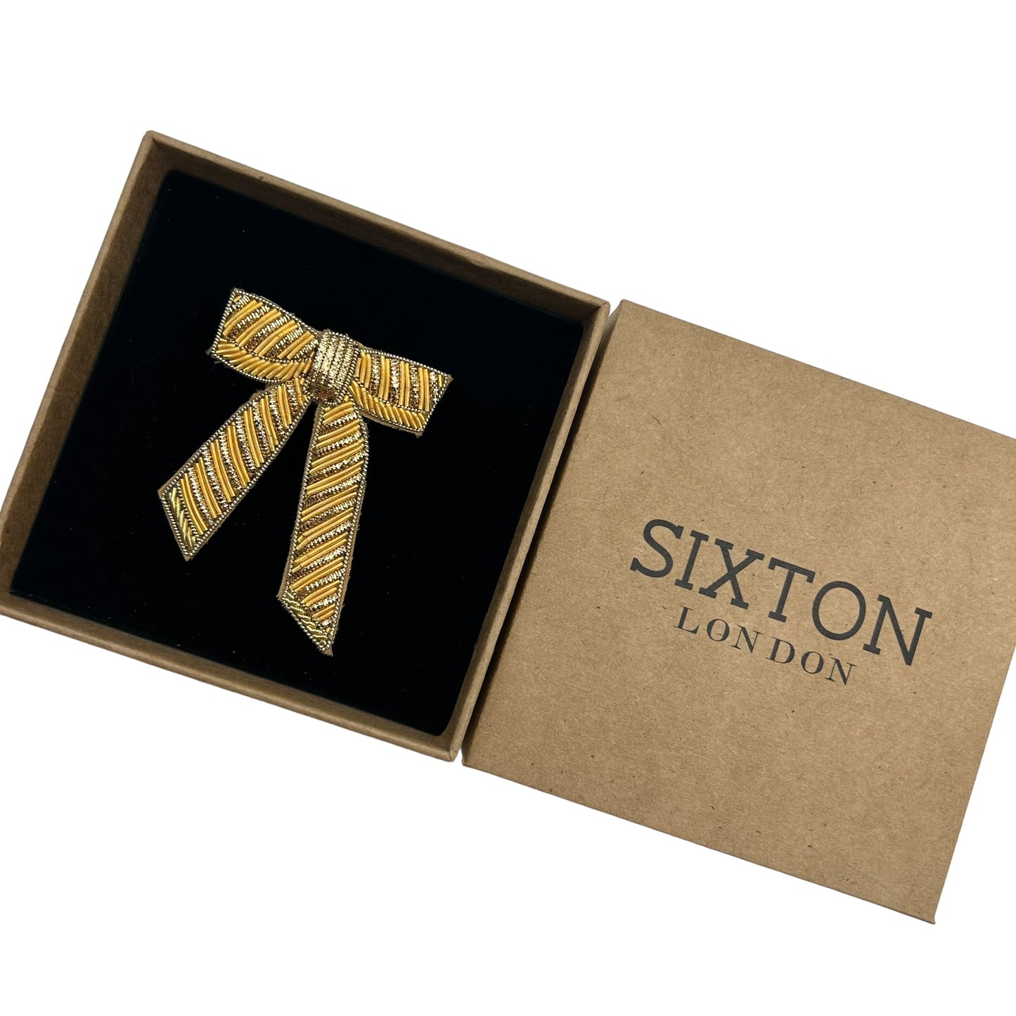 Gold Bow brooch / pin