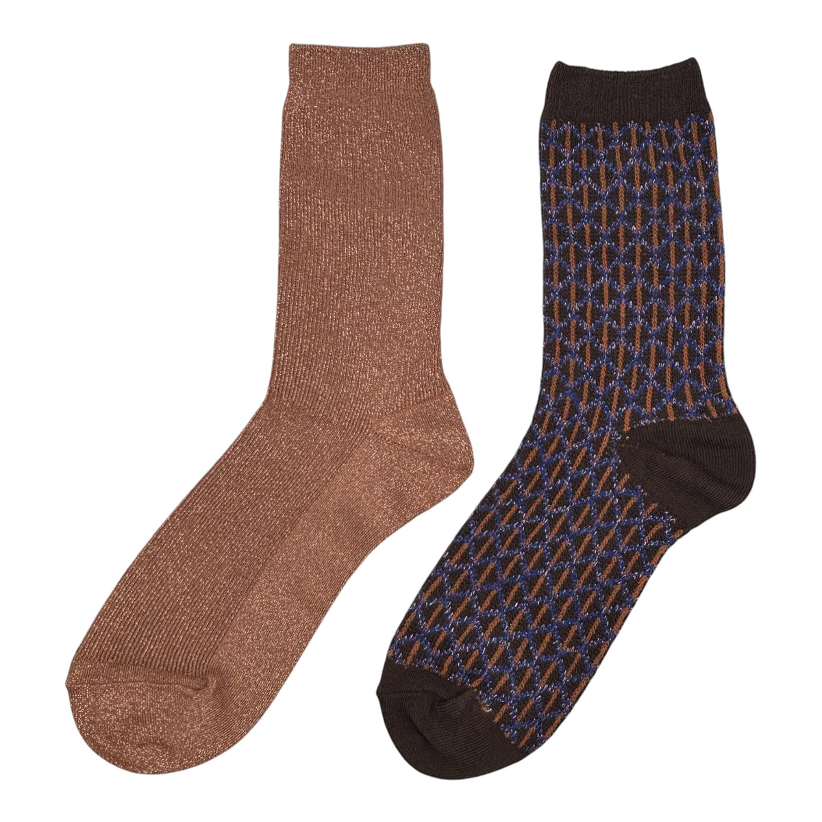 Latte Vegas & Brown Leipzig sock box duo
