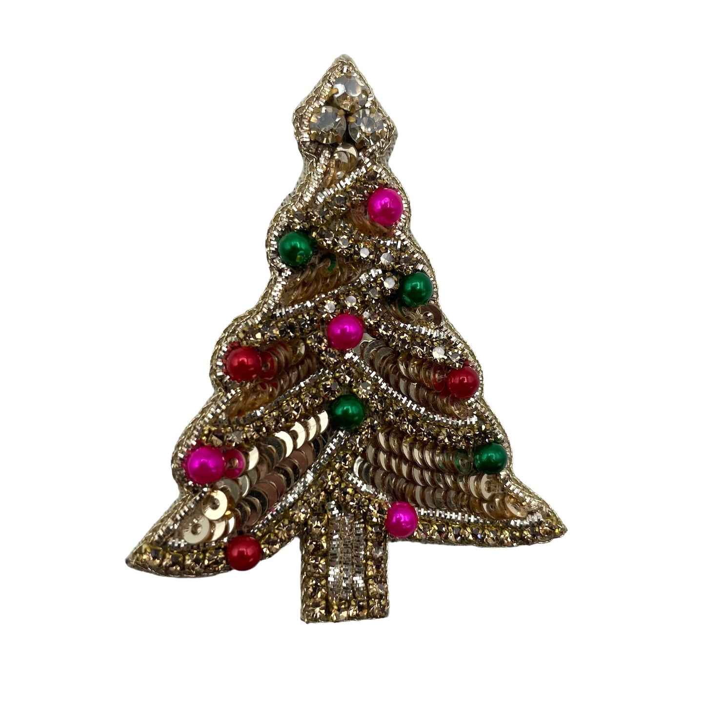 Jewellery Travel Pot in teal stripe - Kitsch Tree brooch
