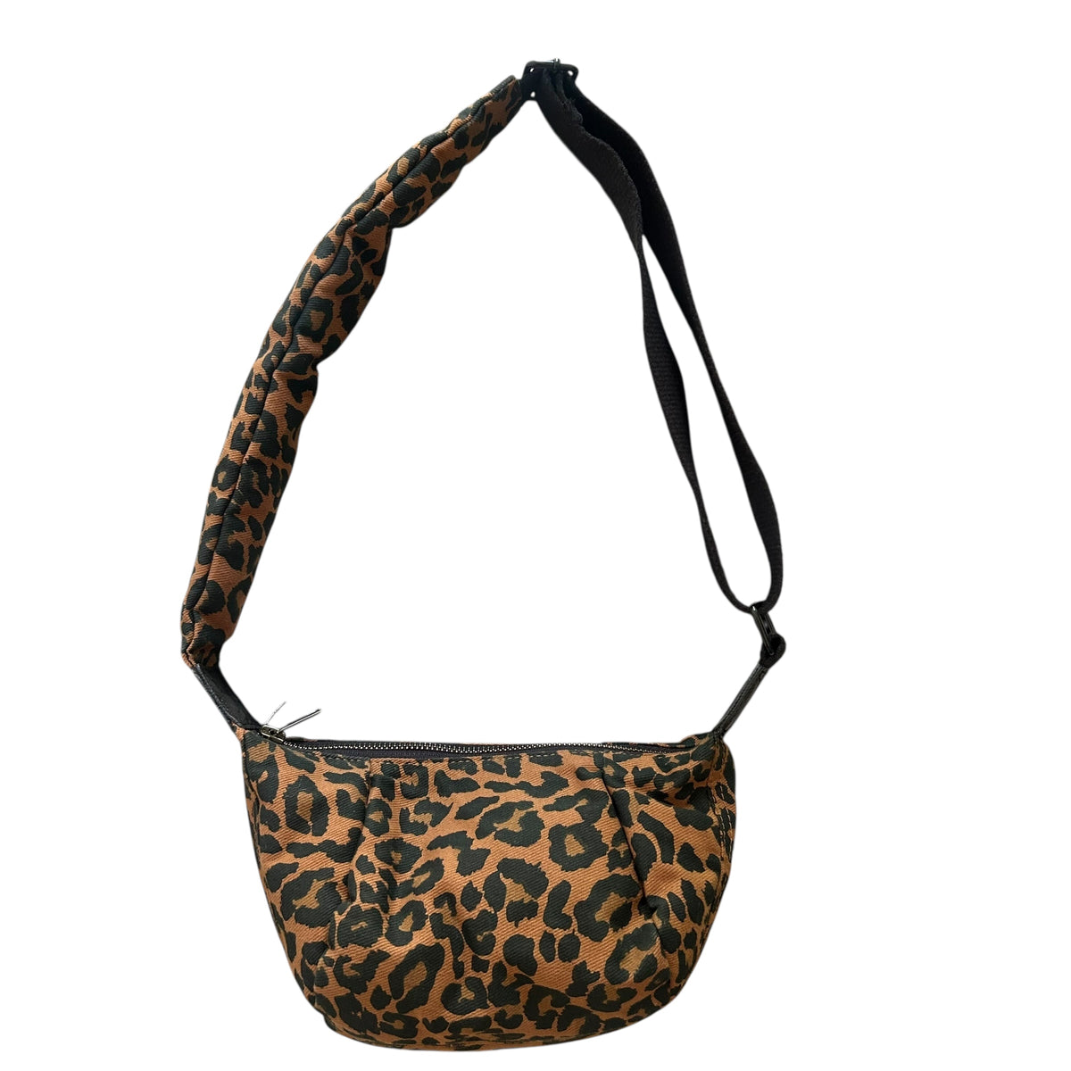 Brixton cross body sling bag - brown leopard print - mini