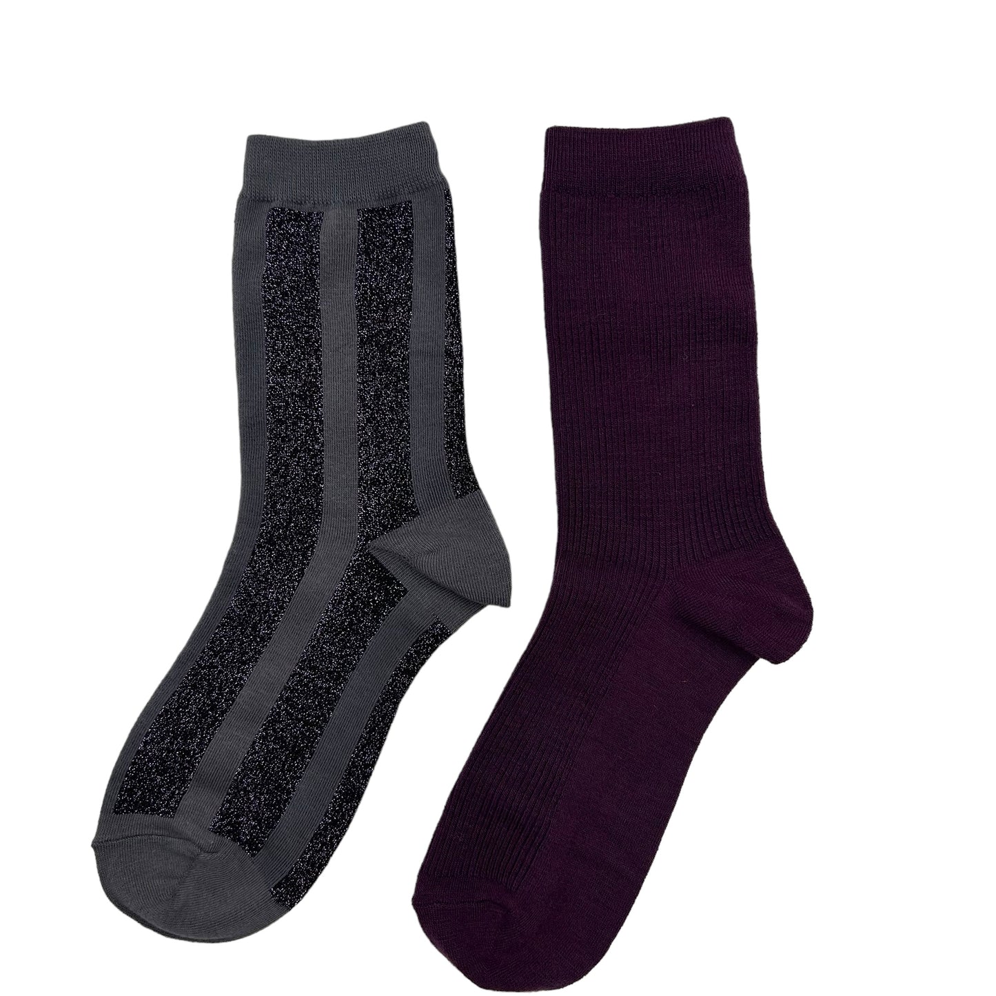 Purple Barcelona & Berlin sock box duo with pin