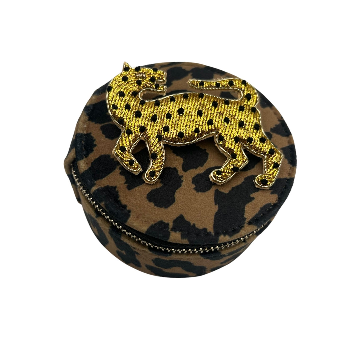 Jewellery Travel Pot in leopard print - Leopard pin