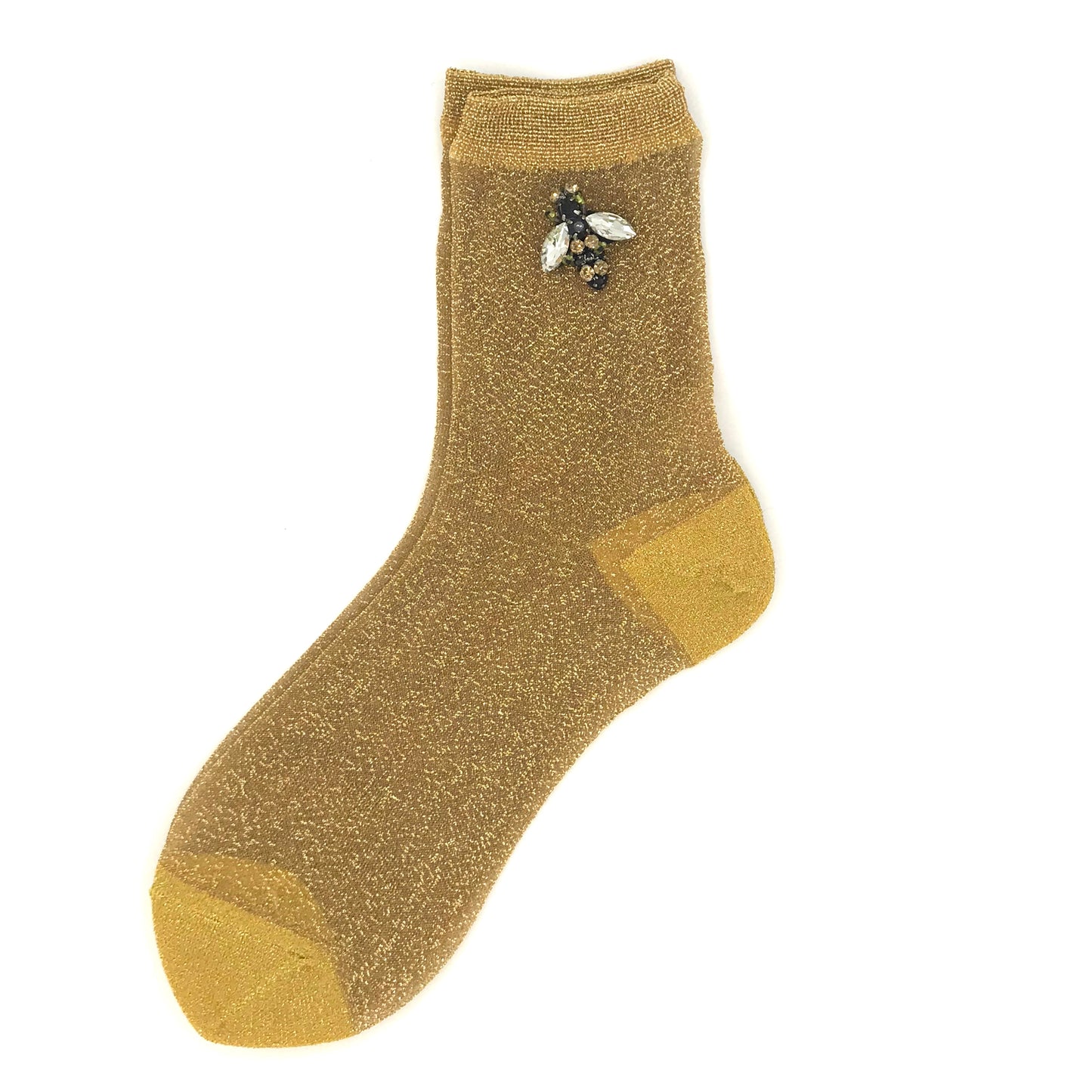 Rio socks with or without a sparkly bee pin