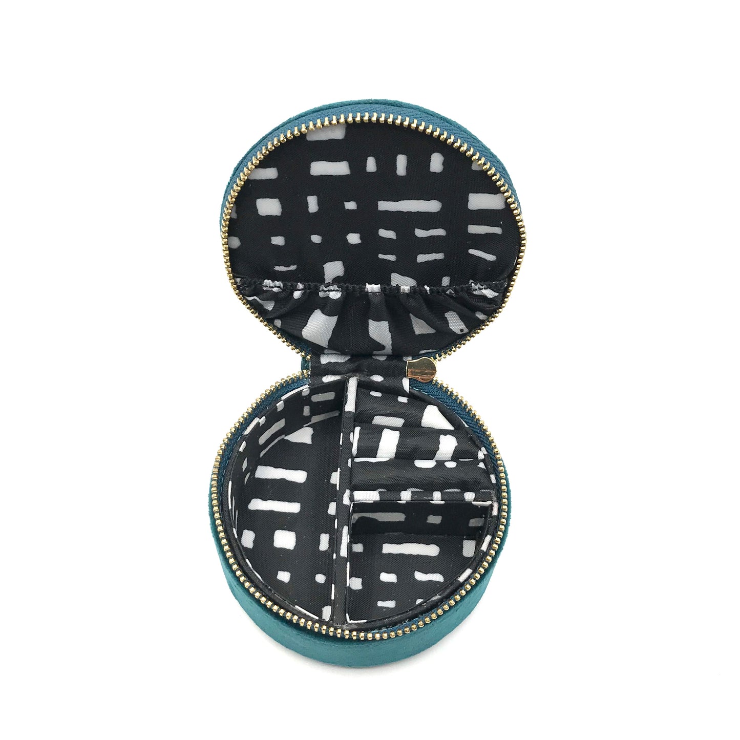 Jewellery Travel Pot in teal - Sunray Eye brooch