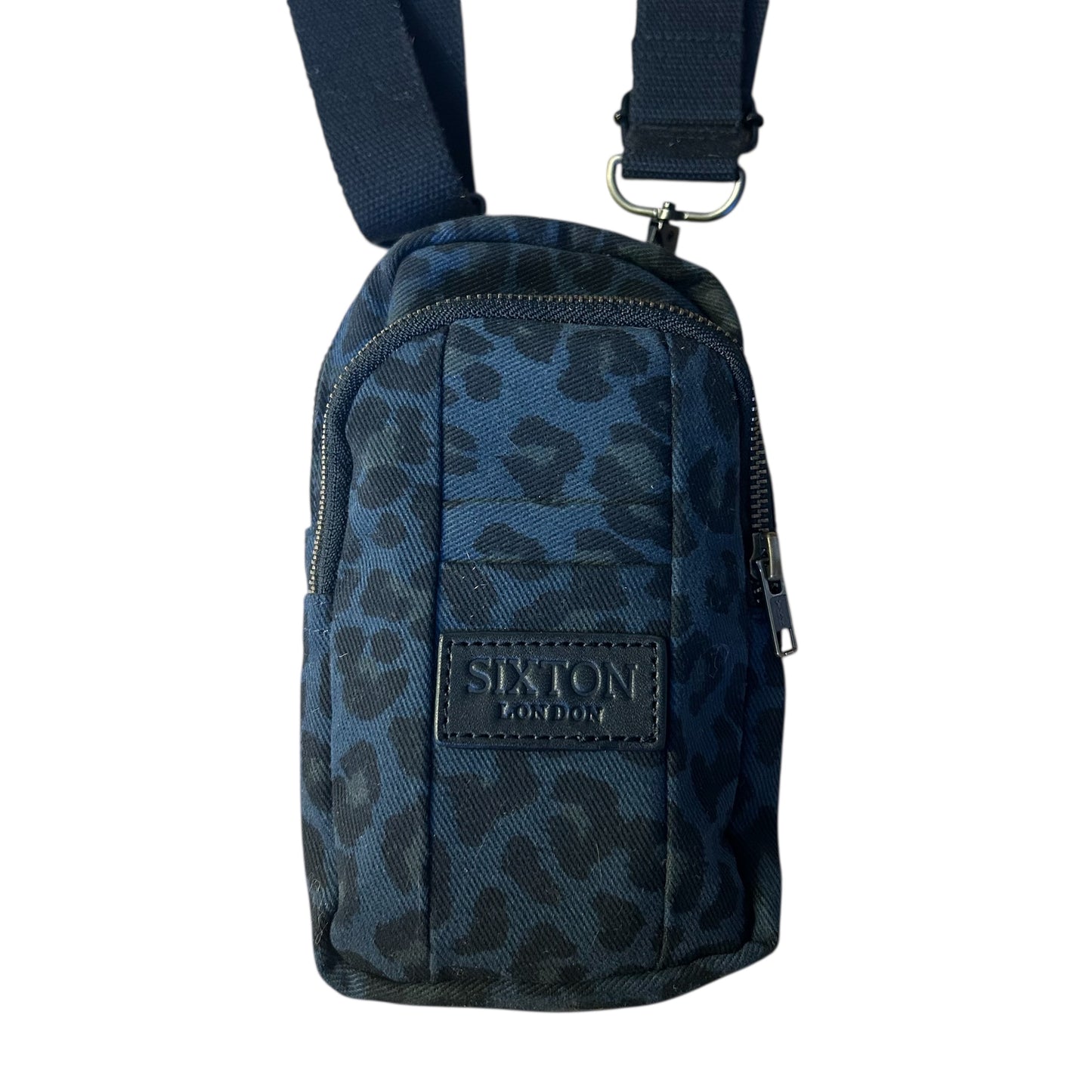 Barcelona bag - blue leopard print