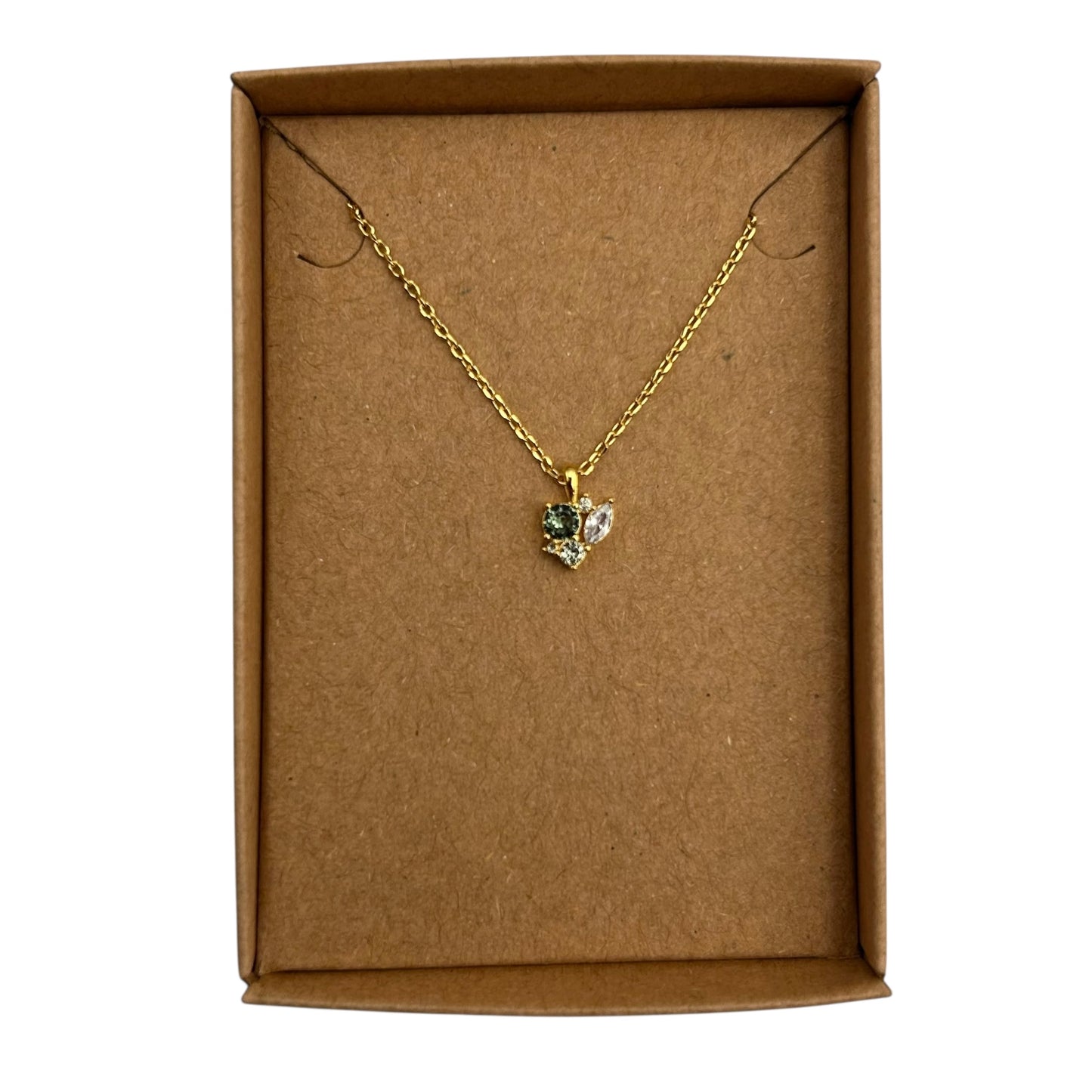 Bejewelled Green Sparkle Necklace