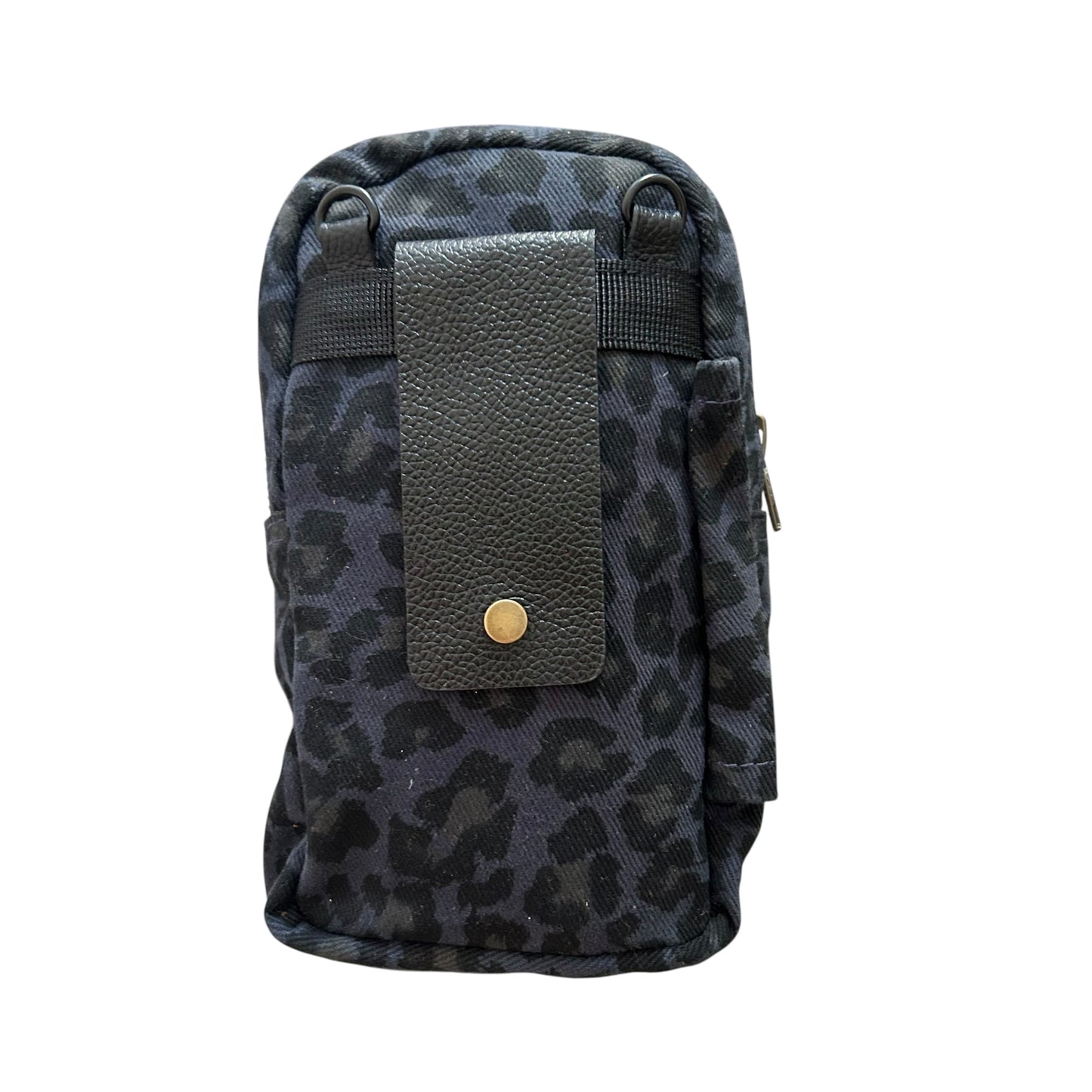 Barcelona bag - blue leopard print