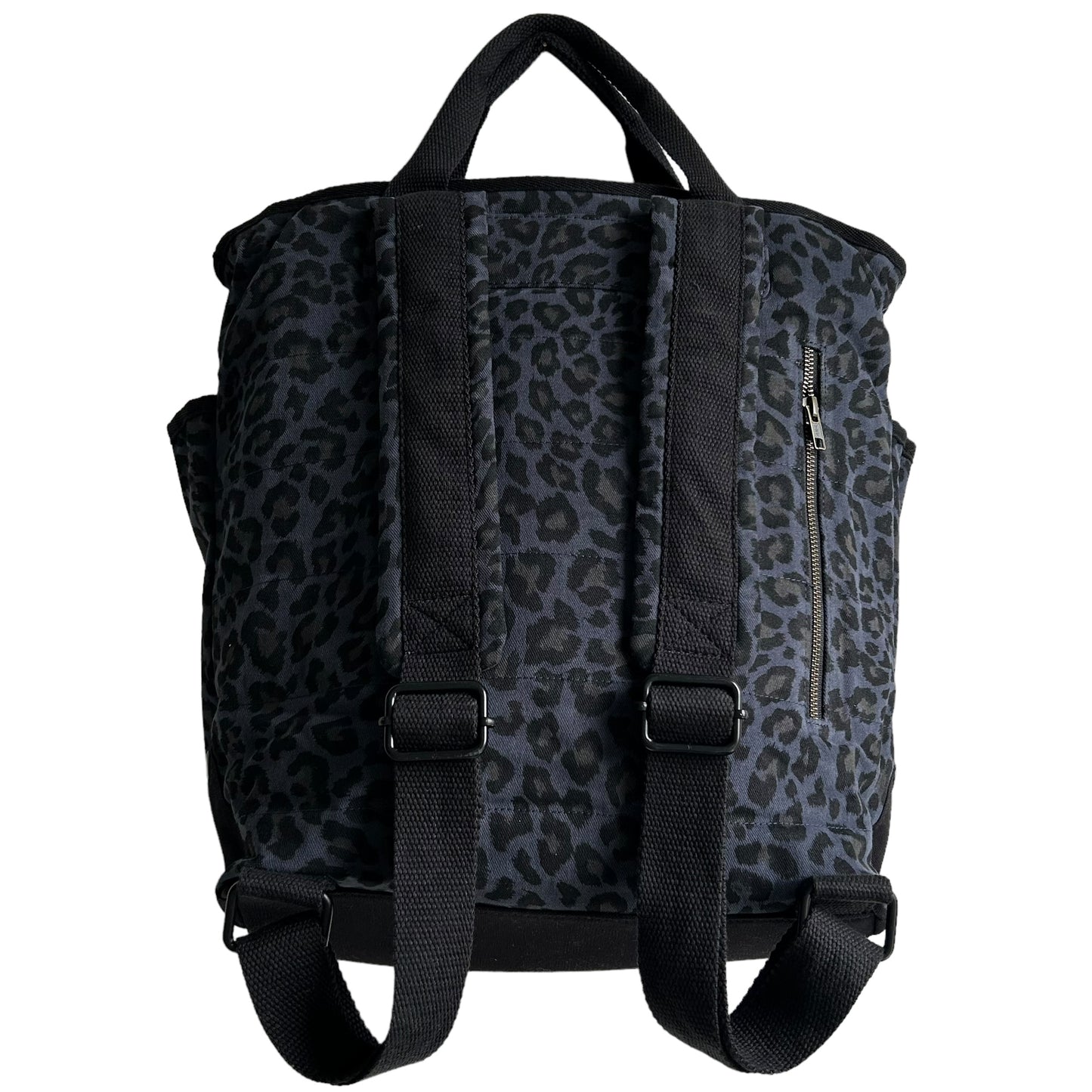Backpack - blue leopard print