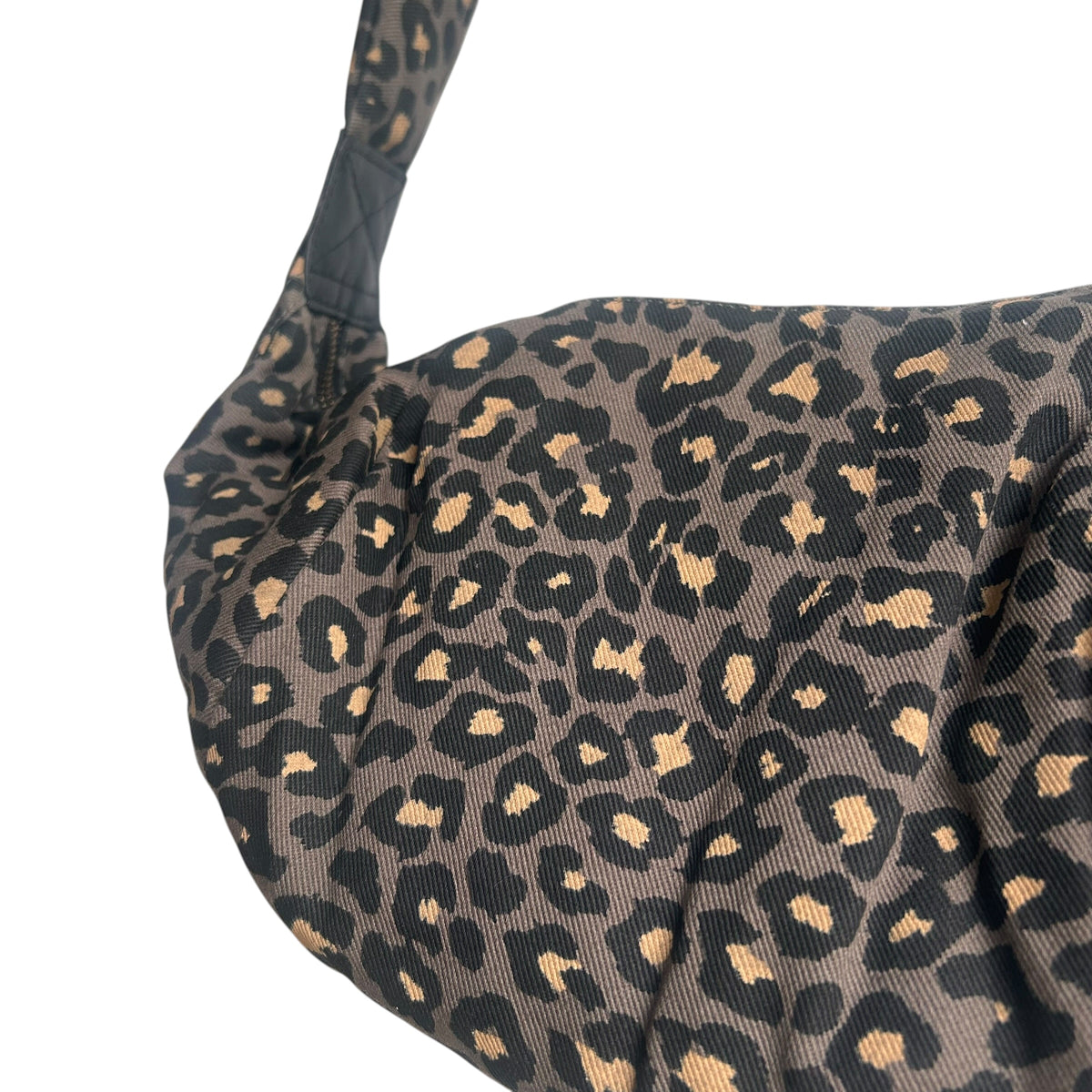Brixton cross body sling bag - New grey leopard print - large