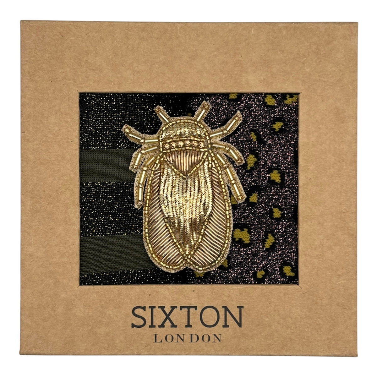 Ivy Berlin & Ivy Cheetah sock box duo with brooch