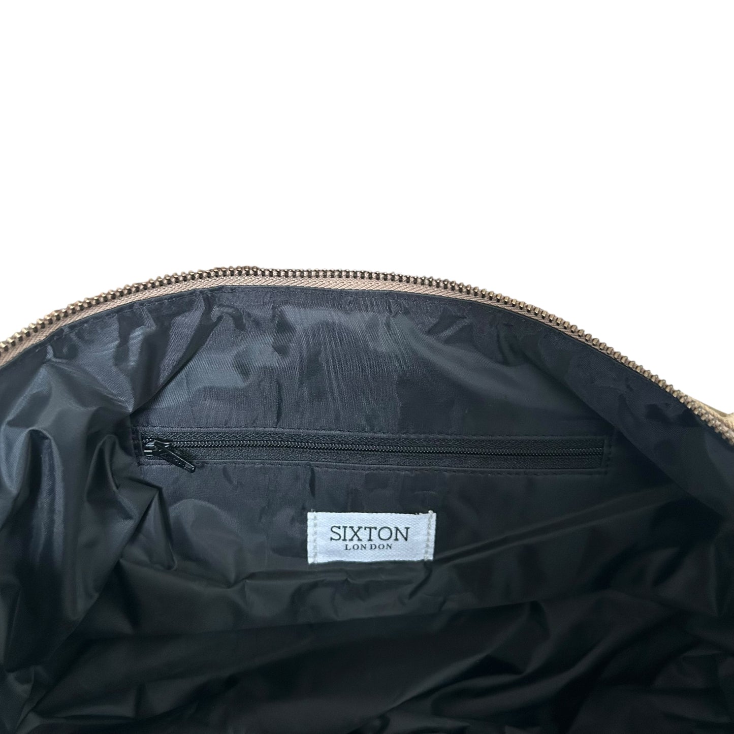 Brixton cross body sling bag - Sand cotton canvas - large