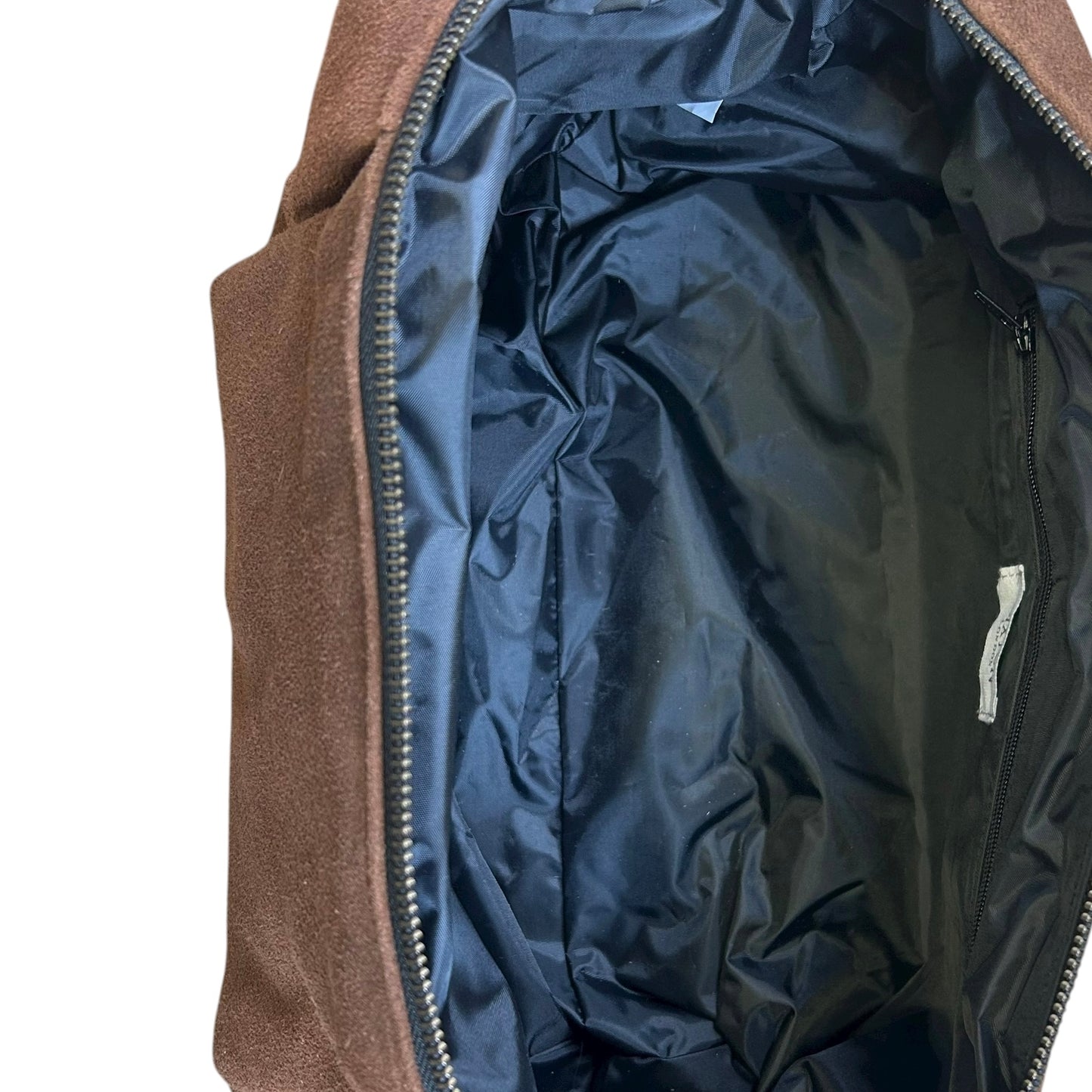 Brixton cross body sling bag -  brown suede - large