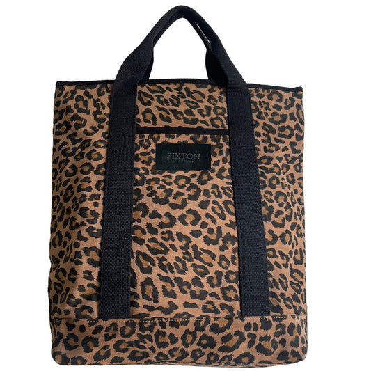 Leopard print backpack