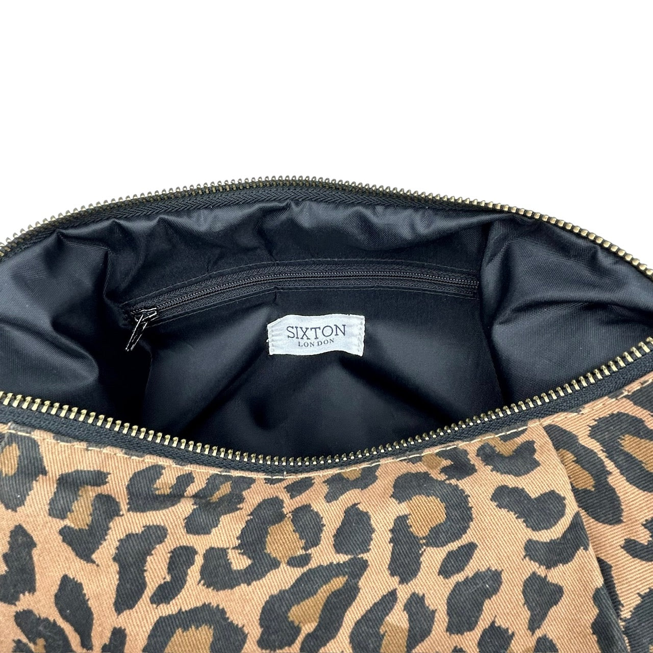 Leopard sling bag - large