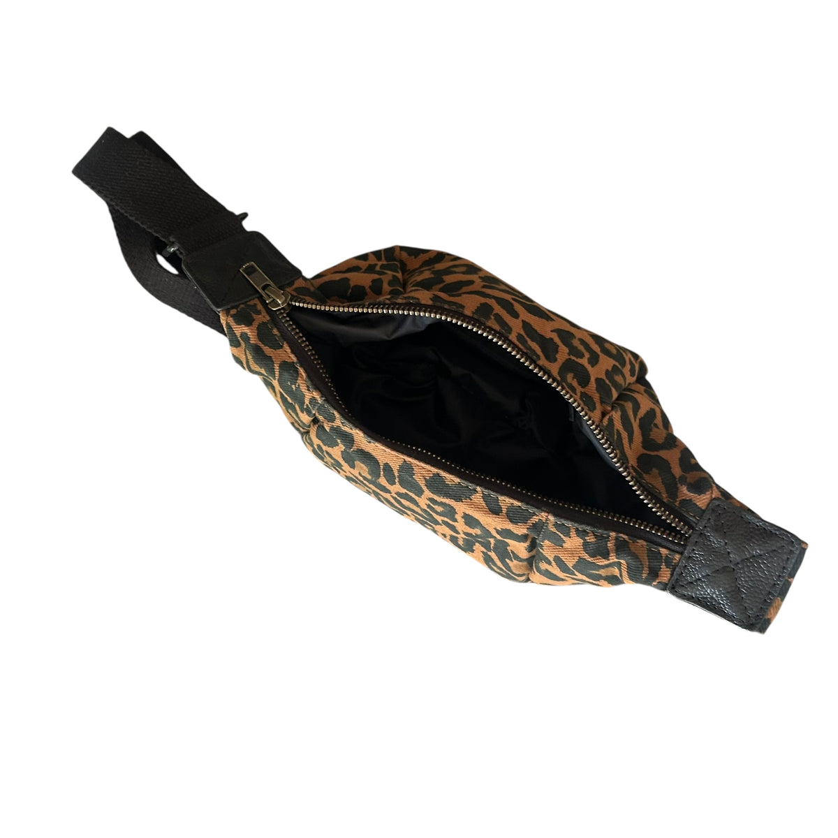 Brixton cross body sling bag - brown leopard print - mini
