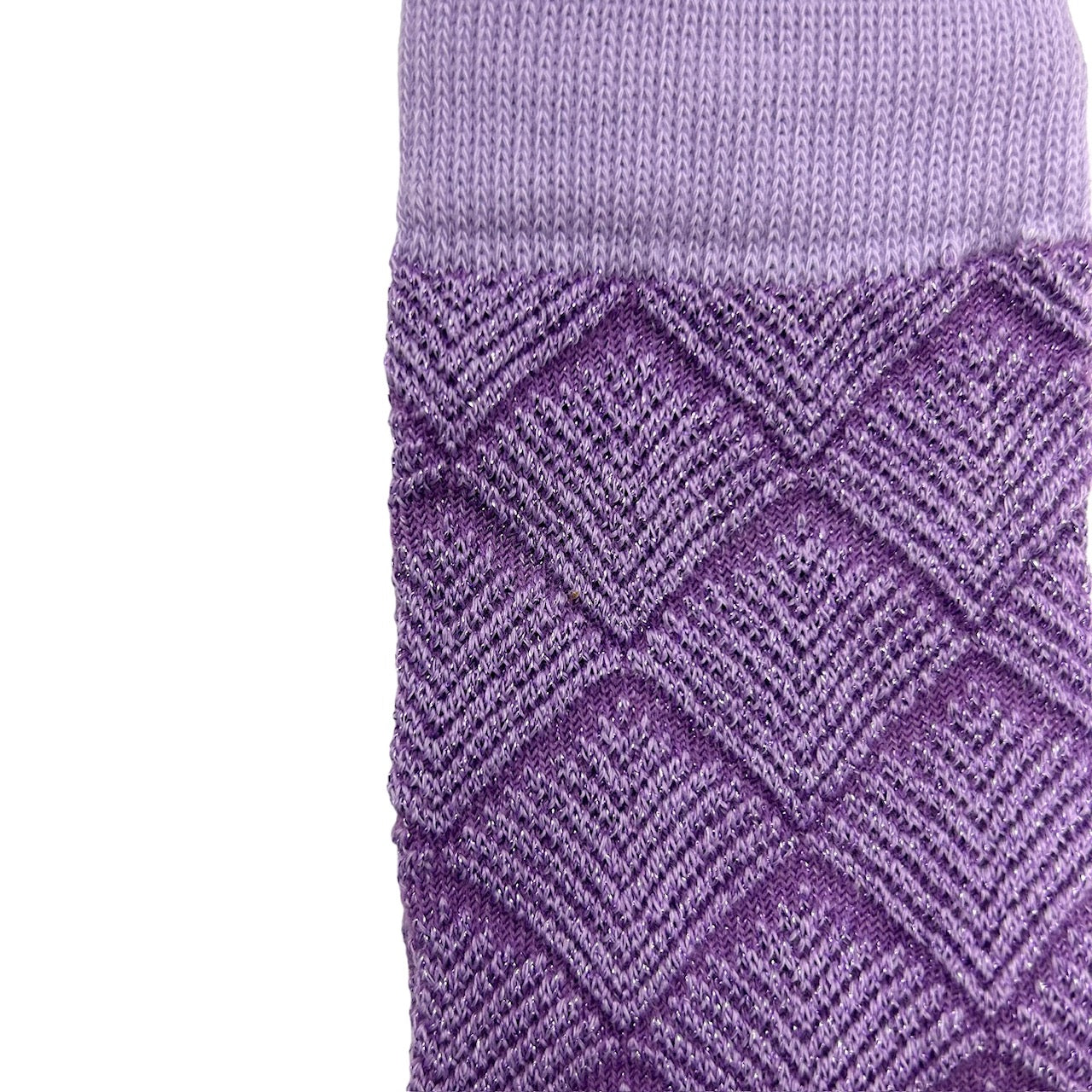 Paris socks in lilac with a pink shell