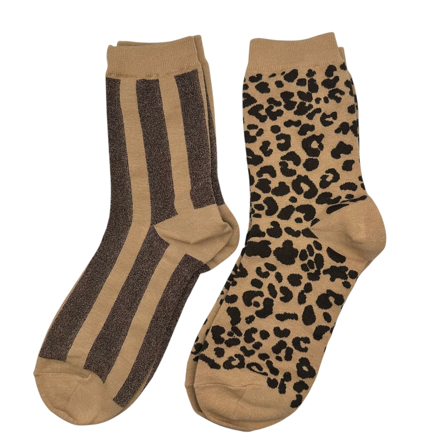 Sand Leopard & Berlin sock box duo with pin