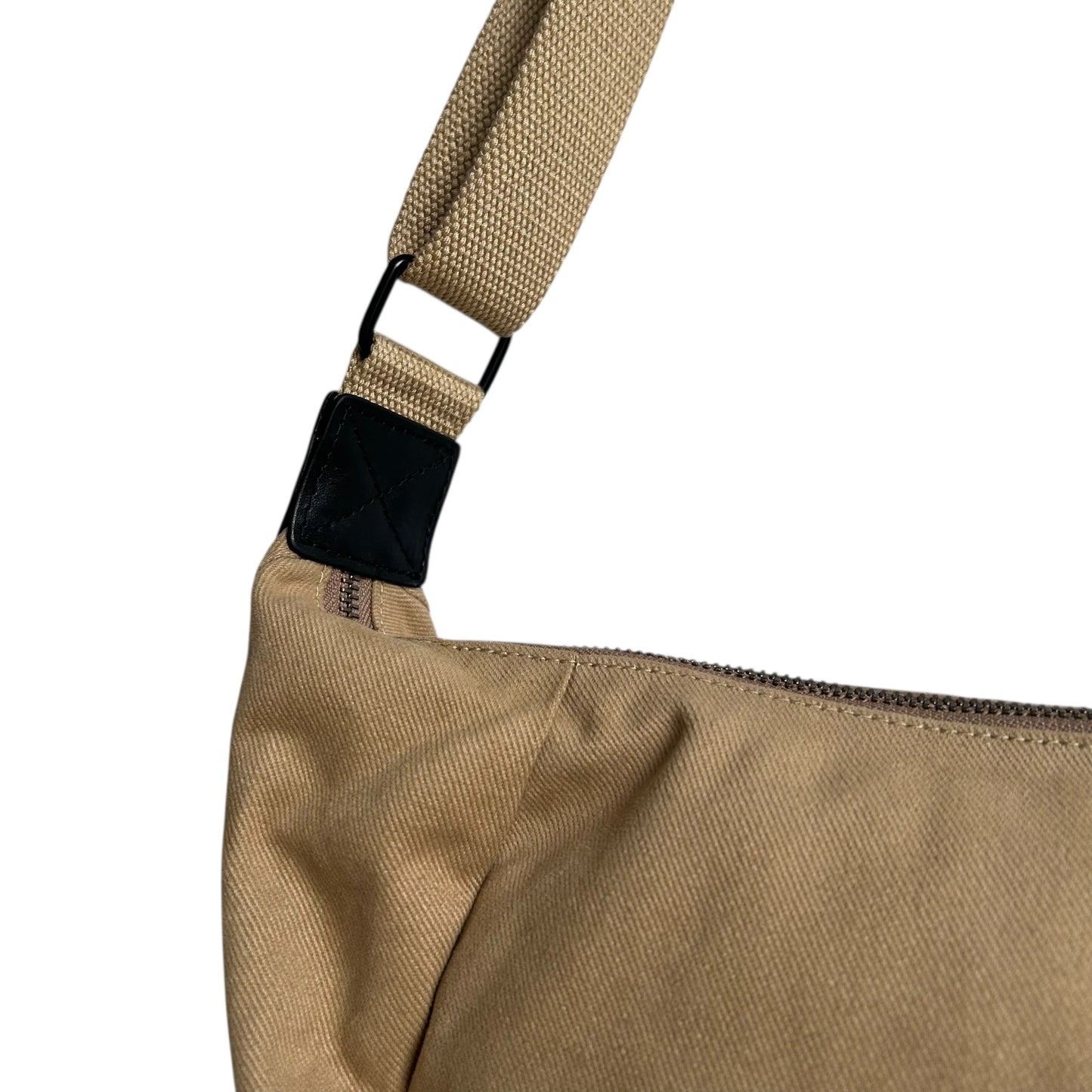 Brixton cross body sling bag - Sand cotton canvas - small