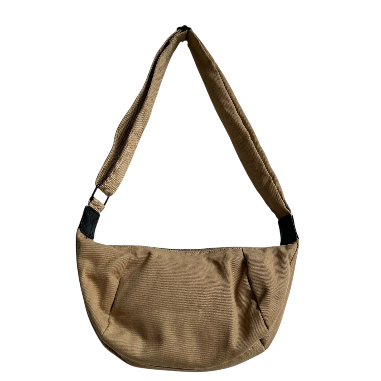Brixton cross body sling bag - Sand cotton canvas - small