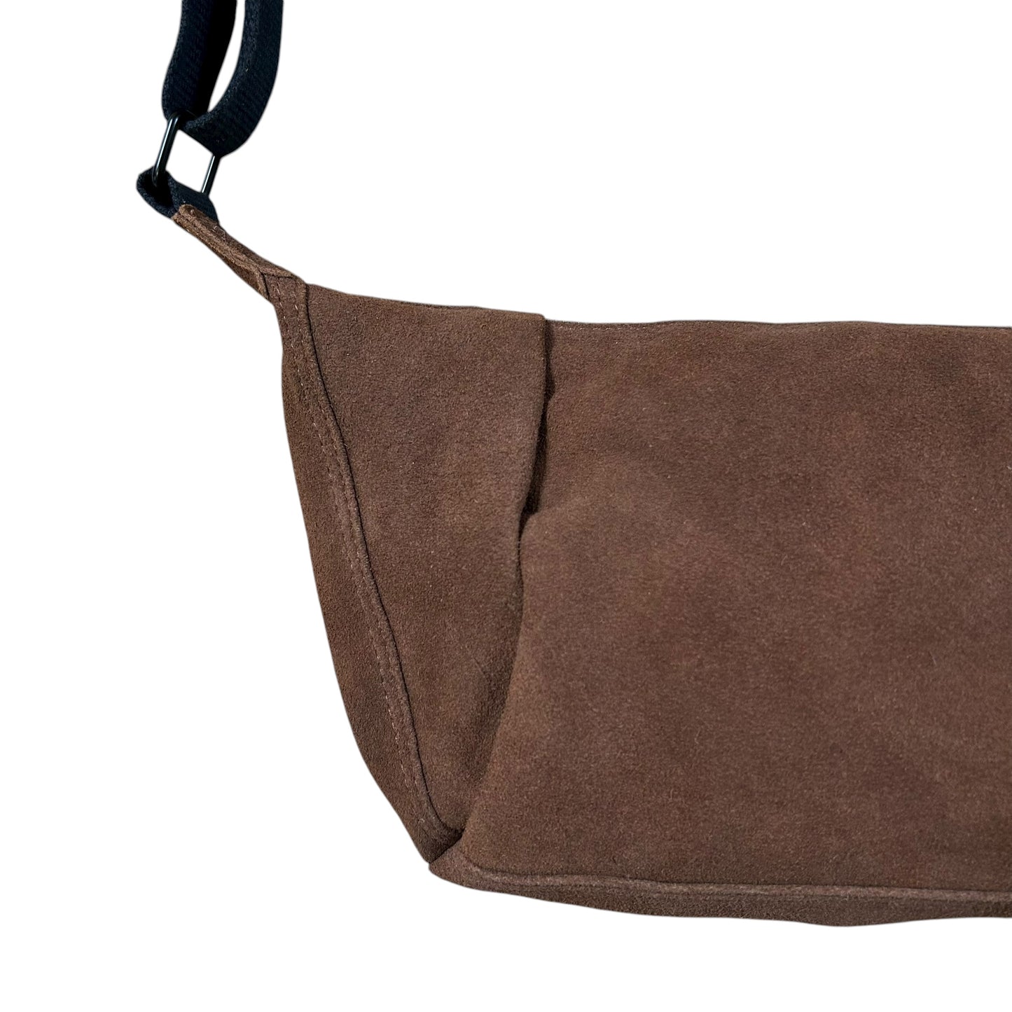 Brixton cross body sling bag -  brown suede - small